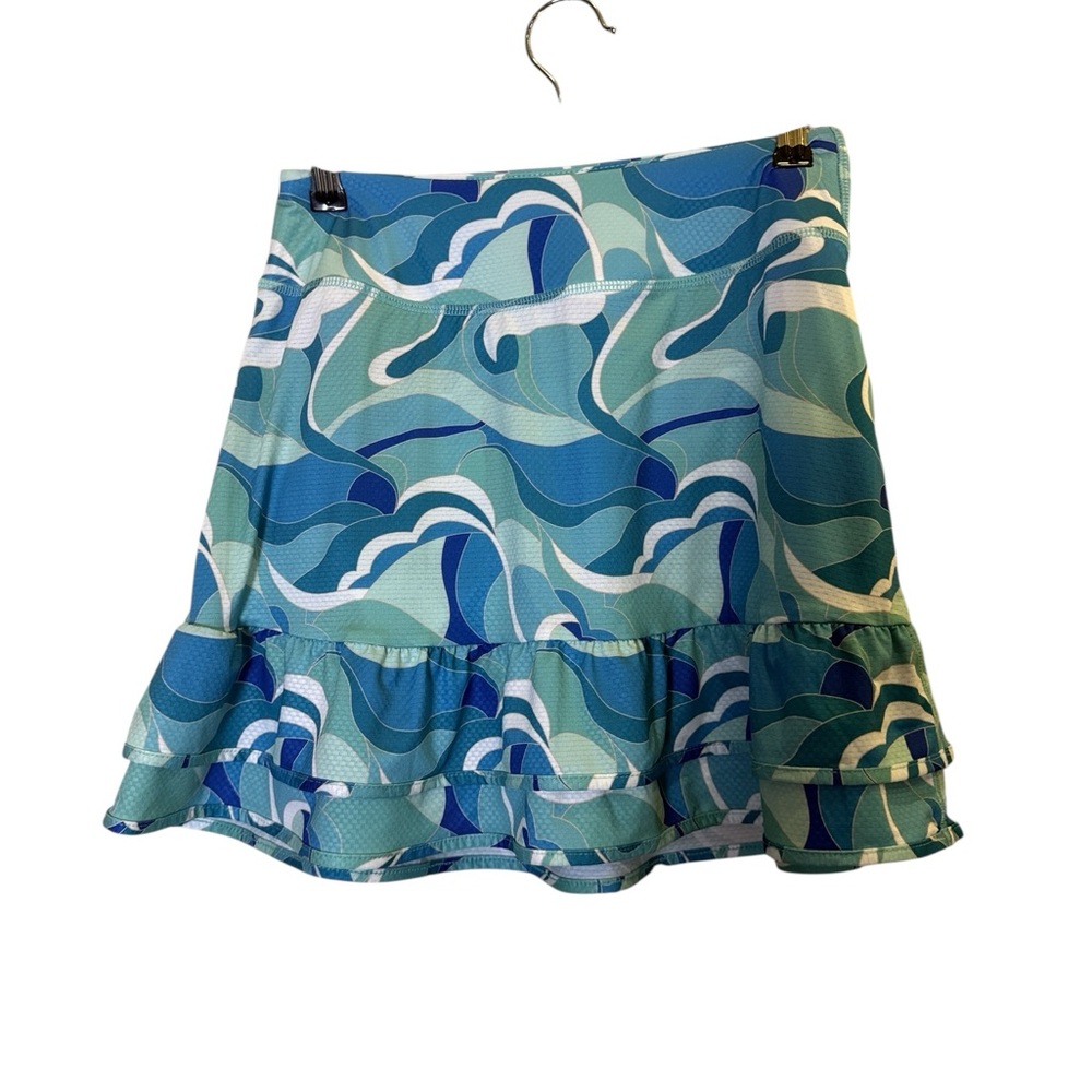 Gottex Golf/Tennis/Pickleball Athletic Blue Wave Athena Seafoam Ruffle Mini